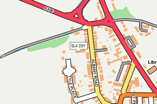 SL4 2SY map - OS OpenMap – Local (Ordnance Survey) SL4 2SY map - OS OpenMap – Local (Ordnance Survey)