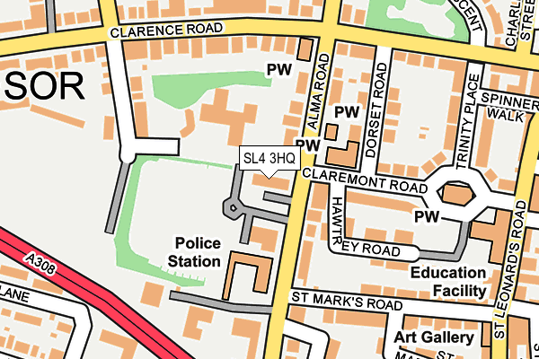 SL4 3HQ map - OS OpenMap – Local (Ordnance Survey) SL4 3HQ map - OS OpenMap – Local (Ordnance Survey)