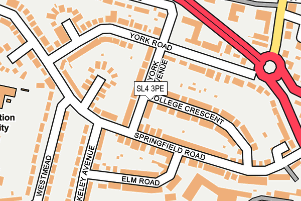 SL4 3PE map - OS OpenMap – Local (Ordnance Survey) SL4 3PE map - OS OpenMap – Local (Ordnance Survey)