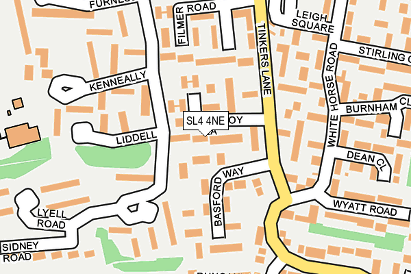 SL4 4NE map - OS OpenMap – Local (Ordnance Survey) SL4 4NE map - OS OpenMap – Local (Ordnance Survey)