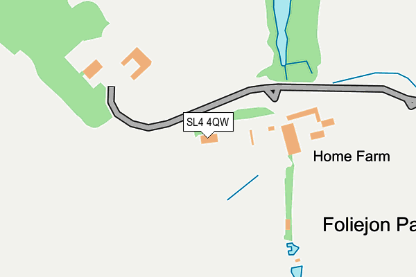 SL4 4QW map - OS OpenMap – Local (Ordnance Survey) SL4 4QW map - OS OpenMap – Local (Ordnance Survey)