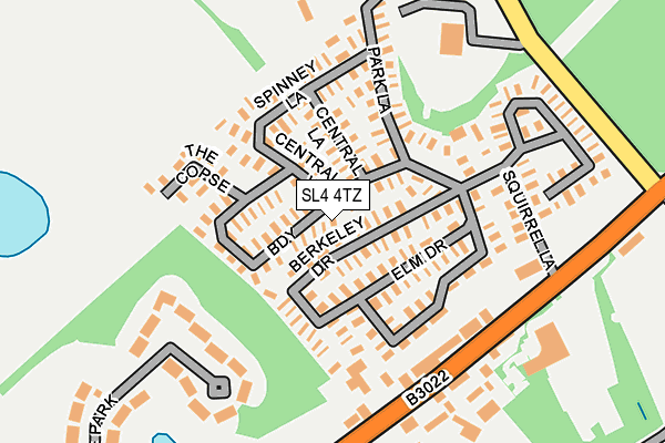 SL4 4TZ map - OS OpenMap – Local (Ordnance Survey) SL4 4TZ map - OS OpenMap – Local (Ordnance Survey)