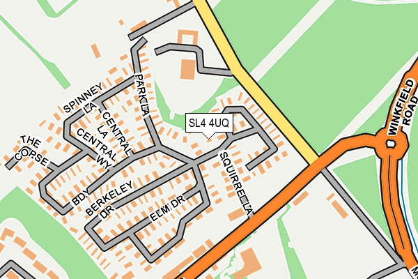SL4 4UQ map - OS OpenMap – Local (Ordnance Survey) SL4 4UQ map - OS OpenMap – Local (Ordnance Survey)