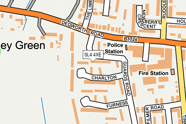 SL4 4XE map - OS OpenMap – Local (Ordnance Survey) SL4 4XE map - OS OpenMap – Local (Ordnance Survey)