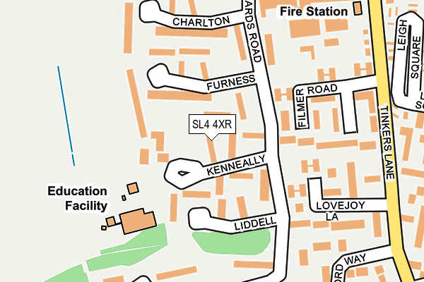 SL4 4XR map - OS OpenMap – Local (Ordnance Survey) SL4 4XR map - OS OpenMap – Local (Ordnance Survey)