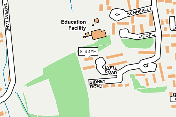 SL4 4YE map - OS OpenMap – Local (Ordnance Survey) SL4 4YE map - OS OpenMap – Local (Ordnance Survey)
