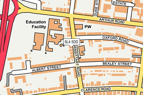 SL4 5DD map - OS OpenMap – Local (Ordnance Survey) SL4 5DD map - OS OpenMap – Local (Ordnance Survey)