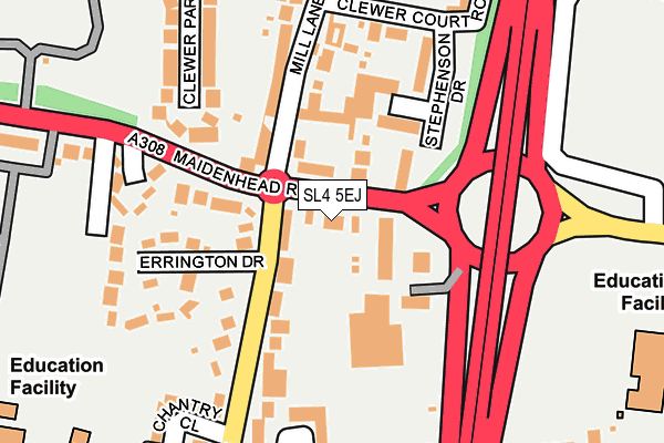 SL4 5EJ map - OS OpenMap – Local (Ordnance Survey) SL4 5EJ map - OS OpenMap – Local (Ordnance Survey)