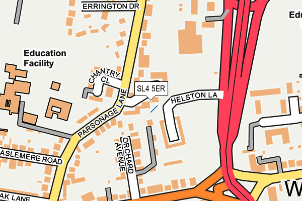 SL4 5ER map - OS OpenMap – Local (Ordnance Survey)