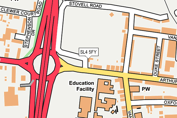 SL4 5FY map - OS OpenMap – Local (Ordnance Survey) SL4 5FY map - OS OpenMap – Local (Ordnance Survey)