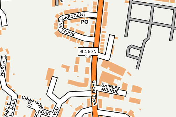 SL4 5GN map - OS OpenMap – Local (Ordnance Survey) SL4 5GN map - OS OpenMap – Local (Ordnance Survey)