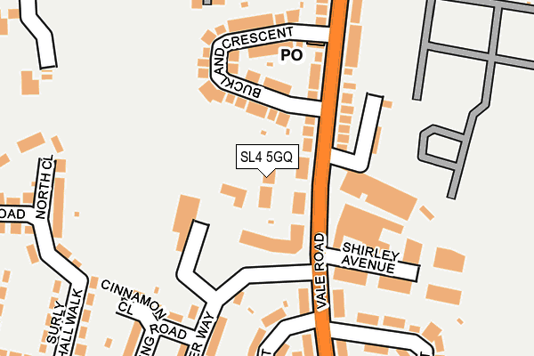 SL4 5GQ map - OS OpenMap – Local (Ordnance Survey) SL4 5GQ map - OS OpenMap – Local (Ordnance Survey)
