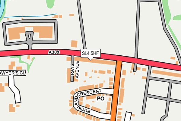 SL4 5HF map - OS OpenMap – Local (Ordnance Survey) SL4 5HF map - OS OpenMap – Local (Ordnance Survey)