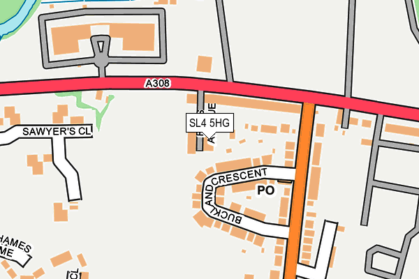 SL4 5HG map - OS OpenMap – Local (Ordnance Survey) SL4 5HG map - OS OpenMap – Local (Ordnance Survey)