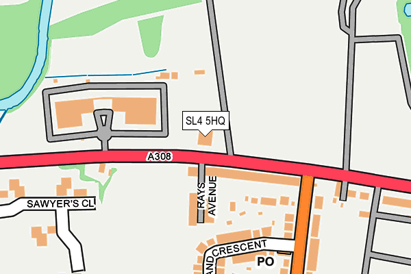 SL4 5HQ map - OS OpenMap – Local (Ordnance Survey) SL4 5HQ map - OS OpenMap – Local (Ordnance Survey)