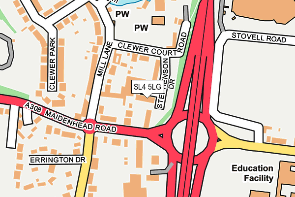 SL4 5LG map - OS OpenMap – Local (Ordnance Survey) SL4 5LG map - OS OpenMap – Local (Ordnance Survey)