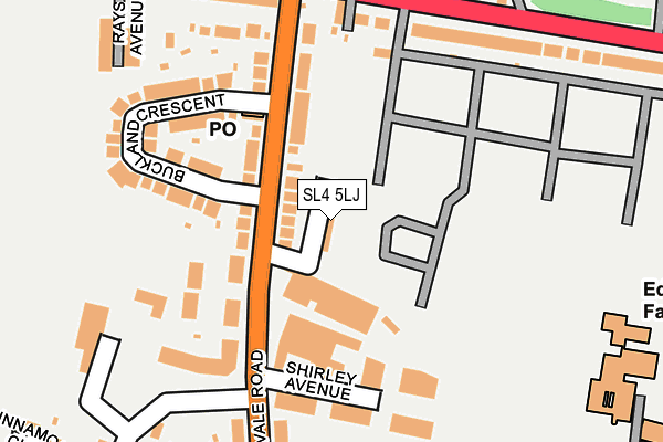 SL4 5LJ map - OS OpenMap – Local (Ordnance Survey) SL4 5LJ map - OS OpenMap – Local (Ordnance Survey)
