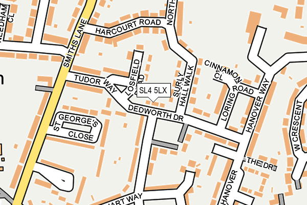 SL4 5LX map - OS OpenMap – Local (Ordnance Survey) SL4 5LX map - OS OpenMap – Local (Ordnance Survey)