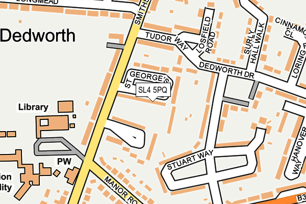 SL4 5PQ map - OS OpenMap – Local (Ordnance Survey) SL4 5PQ map - OS OpenMap – Local (Ordnance Survey)