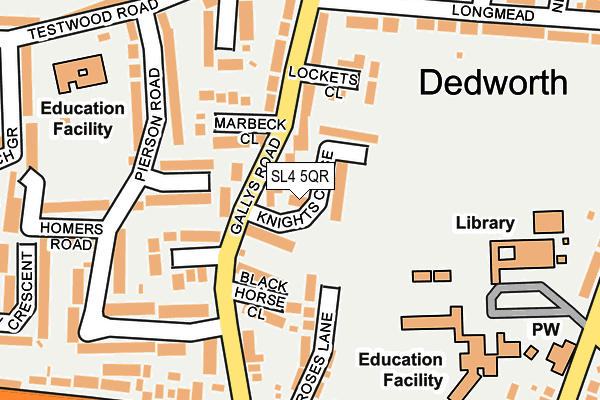 SL4 5QR map - OS OpenMap – Local (Ordnance Survey) SL4 5QR map - OS OpenMap – Local (Ordnance Survey)