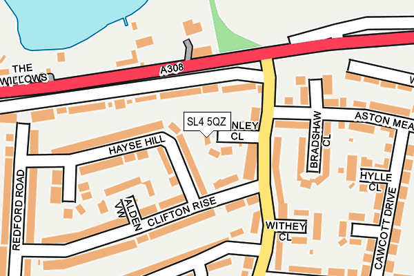SL4 5QZ map - OS OpenMap – Local (Ordnance Survey) SL4 5QZ map - OS OpenMap – Local (Ordnance Survey)
