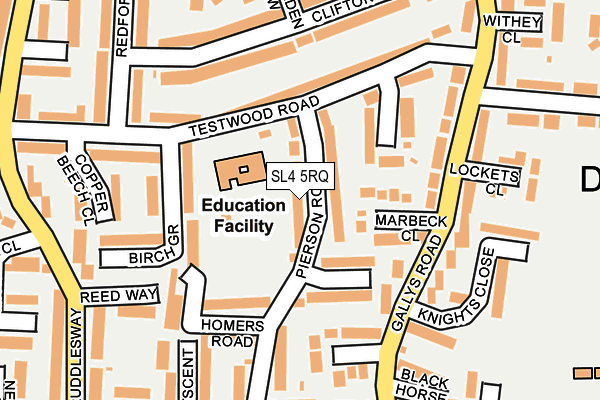 SL4 5RQ map - OS OpenMap – Local (Ordnance Survey) SL4 5RQ map - OS OpenMap – Local (Ordnance Survey)