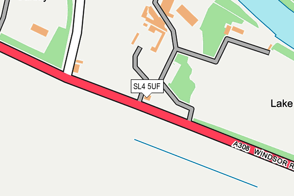 SL4 5UF map - OS OpenMap – Local (Ordnance Survey) SL4 5UF map - OS OpenMap – Local (Ordnance Survey)