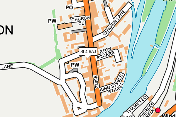 SL4 6AJ map - OS OpenMap – Local (Ordnance Survey) SL4 6AJ map - OS OpenMap – Local (Ordnance Survey)