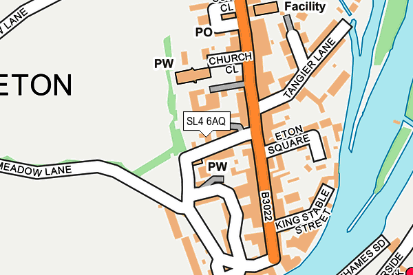 SL4 6AQ map - OS OpenMap – Local (Ordnance Survey) SL4 6AQ map - OS OpenMap – Local (Ordnance Survey)
