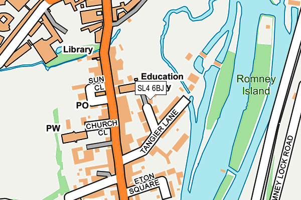 SL4 6BJ map - OS OpenMap – Local (Ordnance Survey) SL4 6BJ map - OS OpenMap – Local (Ordnance Survey)