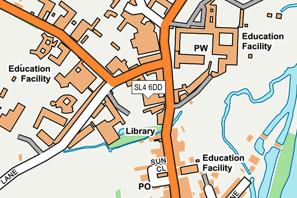 SL4 6DD map - OS OpenMap – Local (Ordnance Survey) SL4 6DD map - OS OpenMap – Local (Ordnance Survey)
