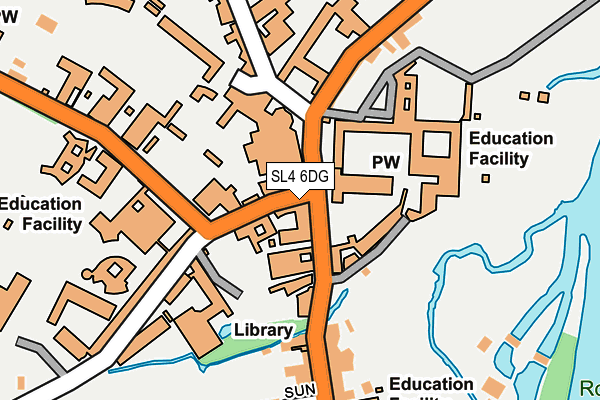 SL4 6DG map - OS OpenMap – Local (Ordnance Survey) SL4 6DG map - OS OpenMap – Local (Ordnance Survey)