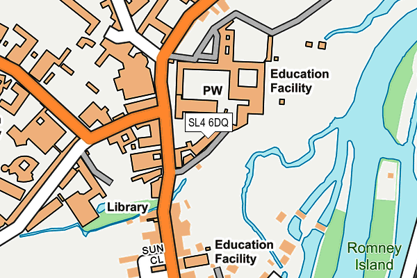 SL4 6DQ map - OS OpenMap – Local (Ordnance Survey) SL4 6DQ map - OS OpenMap – Local (Ordnance Survey)