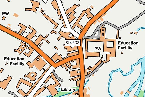 SL4 6DS map - OS OpenMap – Local (Ordnance Survey) SL4 6DS map - OS OpenMap – Local (Ordnance Survey)