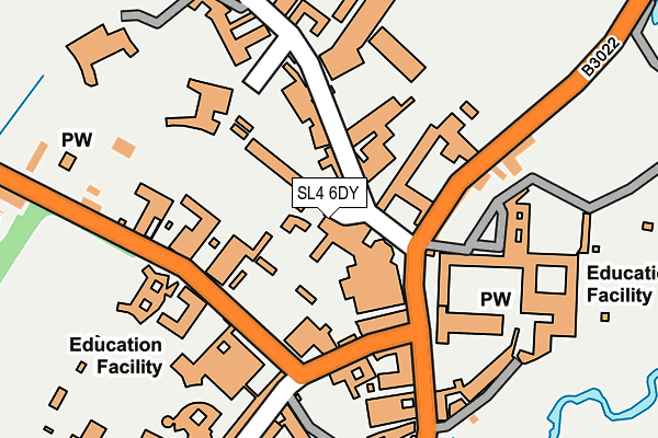 SL4 6DY map - OS OpenMap – Local (Ordnance Survey) SL4 6DY map - OS OpenMap – Local (Ordnance Survey)