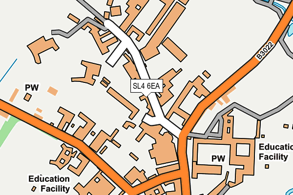 SL4 6EA map - OS OpenMap – Local (Ordnance Survey) SL4 6EA map - OS OpenMap – Local (Ordnance Survey)