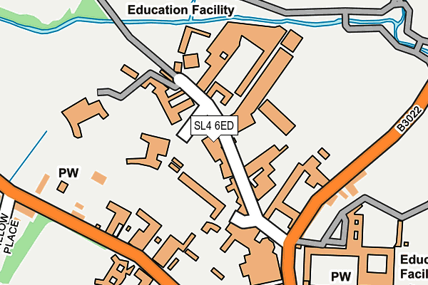 SL4 6ED map - OS OpenMap – Local (Ordnance Survey) SL4 6ED map - OS OpenMap – Local (Ordnance Survey)