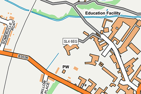 SL4 6EG map - OS OpenMap – Local (Ordnance Survey) SL4 6EG map - OS OpenMap – Local (Ordnance Survey)