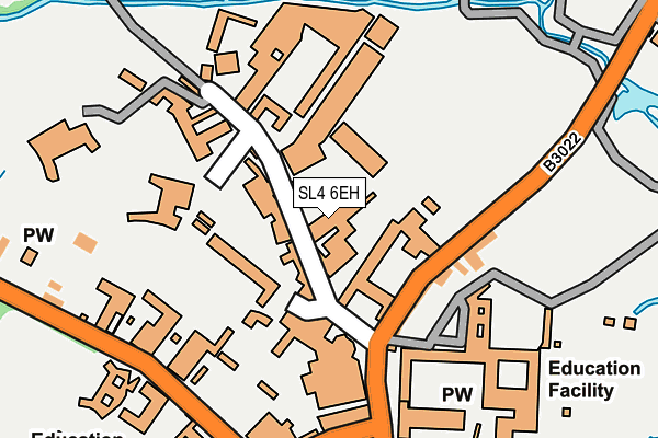 SL4 6EH map - OS OpenMap – Local (Ordnance Survey) SL4 6EH map - OS OpenMap – Local (Ordnance Survey)