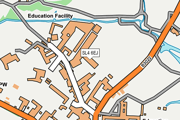 SL4 6EJ map - OS OpenMap – Local (Ordnance Survey) SL4 6EJ map - OS OpenMap – Local (Ordnance Survey)