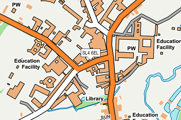 SL4 6EL map - OS OpenMap – Local (Ordnance Survey) SL4 6EL map - OS OpenMap – Local (Ordnance Survey)
