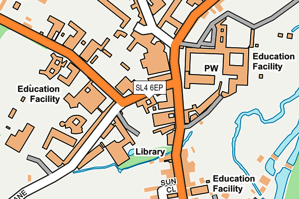 SL4 6EP map - OS OpenMap – Local (Ordnance Survey) SL4 6EP map - OS OpenMap – Local (Ordnance Survey)