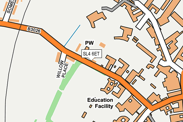 SL4 6ET map - OS OpenMap – Local (Ordnance Survey) SL4 6ET map - OS OpenMap – Local (Ordnance Survey)