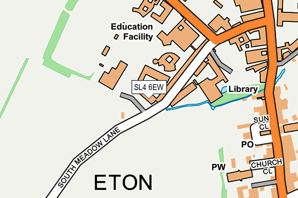 SL4 6EW map - OS OpenMap – Local (Ordnance Survey) SL4 6EW map - OS OpenMap – Local (Ordnance Survey)