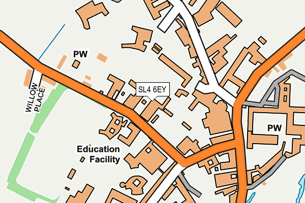 SL4 6EY map - OS OpenMap – Local (Ordnance Survey) SL4 6EY map - OS OpenMap – Local (Ordnance Survey)