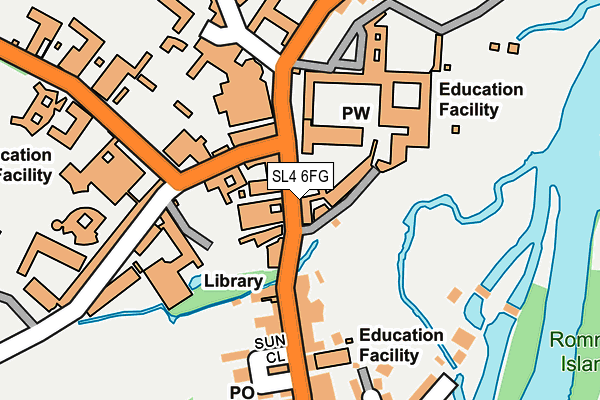 SL4 6FG map - OS OpenMap – Local (Ordnance Survey) SL4 6FG map - OS OpenMap – Local (Ordnance Survey)