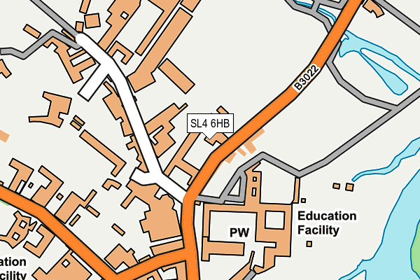 SL4 6HB map - OS OpenMap – Local (Ordnance Survey) SL4 6HB map - OS OpenMap – Local (Ordnance Survey)