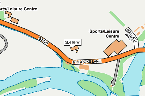 SL4 6HW map - OS OpenMap – Local (Ordnance Survey) SL4 6HW map - OS OpenMap – Local (Ordnance Survey)