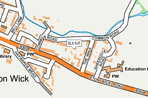 SL4 6JF map - OS OpenMap – Local (Ordnance Survey) SL4 6JF map - OS OpenMap – Local (Ordnance Survey)