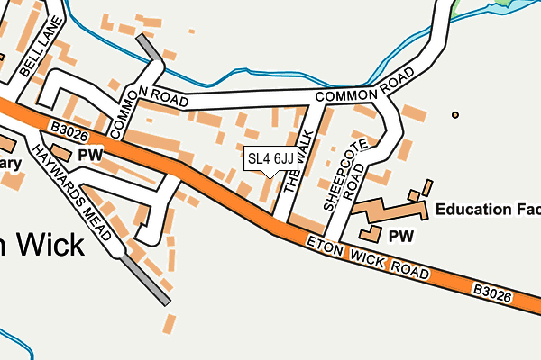 SL4 6JJ map - OS OpenMap – Local (Ordnance Survey) SL4 6JJ map - OS OpenMap – Local (Ordnance Survey)